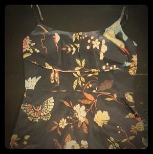 ASOS Black Floral Midi